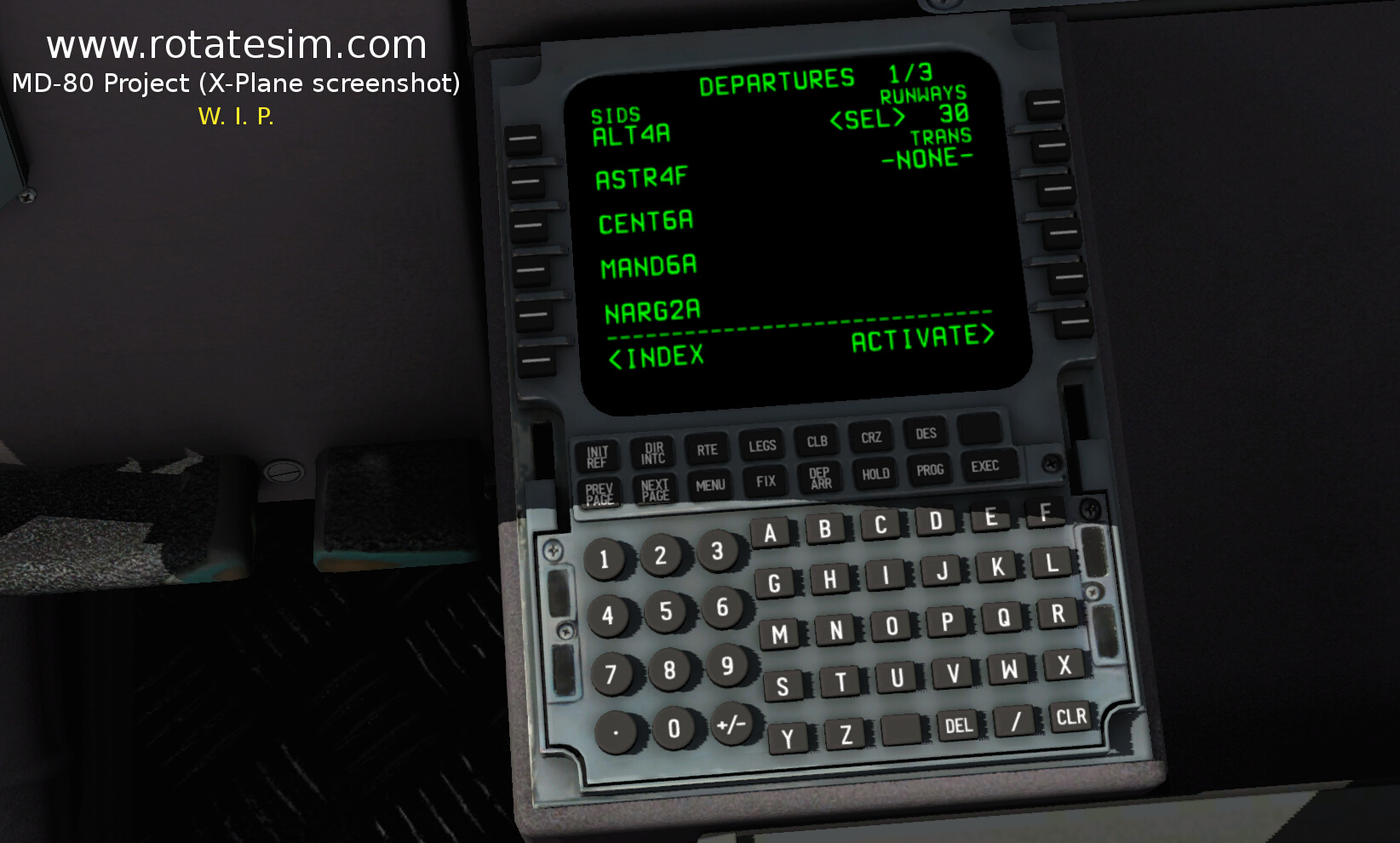 MD-80 screenshot FMC 04 DEPARTURES SIDS