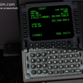 MD-80 screenshot FMC 01 IDENT
