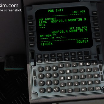 MD-80 screenshot FMC 02 POS INIT
