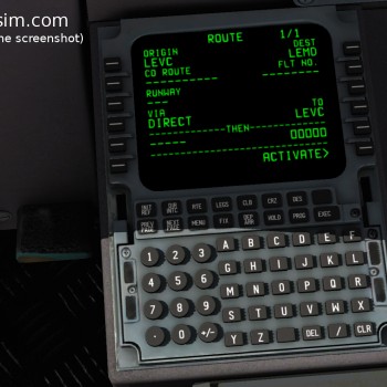 MD-80 screenshot FMC 03 ROUTE