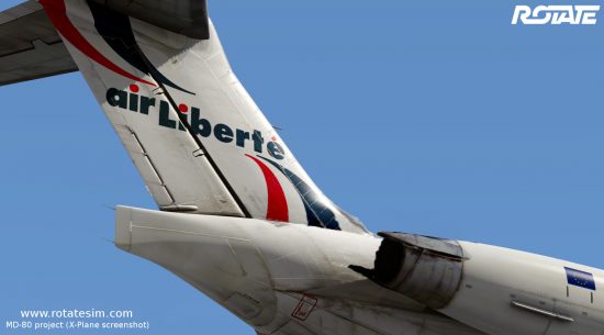 MD-80 liveries - Air Liberté tail