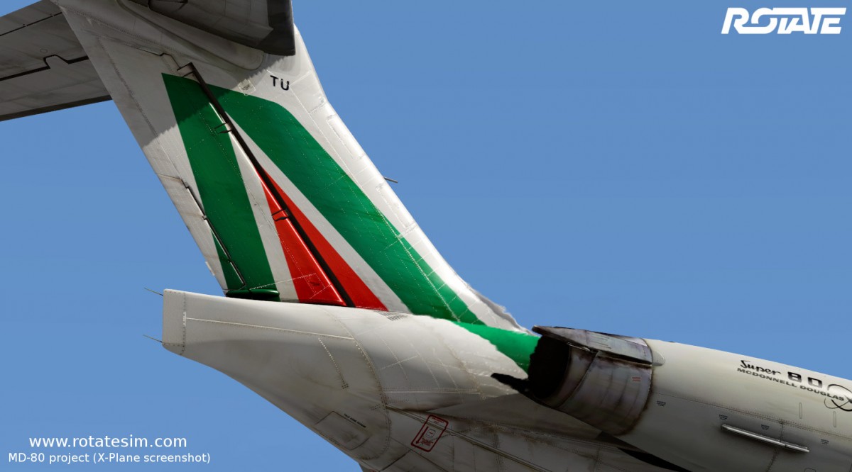 MD-80 liveries - Alitalia tail